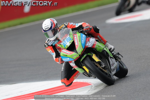 2010-05-08 Monza 0332 - La Roggia - Supersport - Free Practice - Joan Lascorz -  Kawasaki ZX-6R